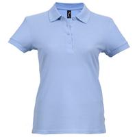 Рубашка поло женская Passion 170 голубая, размер XL