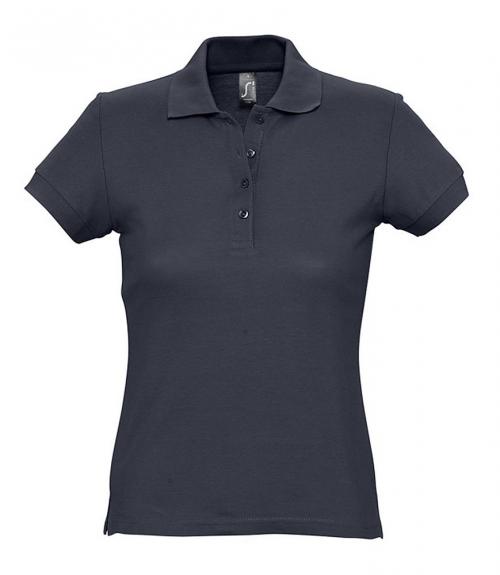Рубашка поло женская Passion 170 темно-синяя (navy), размер L