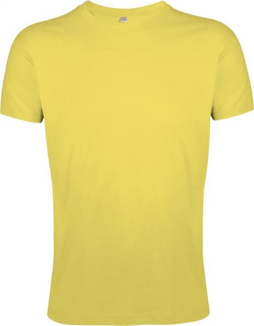 Футболка мужская приталенная Regent Fit 150, желтая (горчичная)
