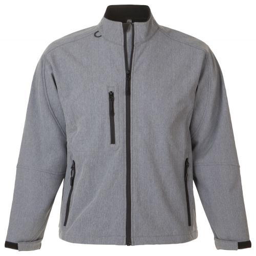 Куртка мужская на молнии Relax 340, серый меланж, размер M