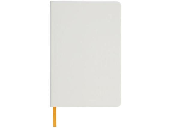 Блокнот А5 «Spectrum» с белой обложкой и цветной резинкой
