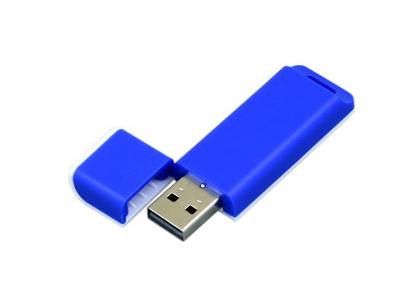 USB 2.0- флешка на 8 Гб с оригинальным двухцветным корпусом