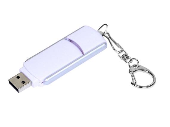 USB 2.0- флешка промо на 4 Гб с прямоугольной формы с выдвижным механизмом
