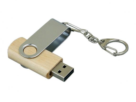 USB 2.0- флешка промо на 4 Гб с поворотным механизмом