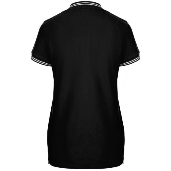 Рубашка поло женская Virma Stripes Lady, черная, размер XL