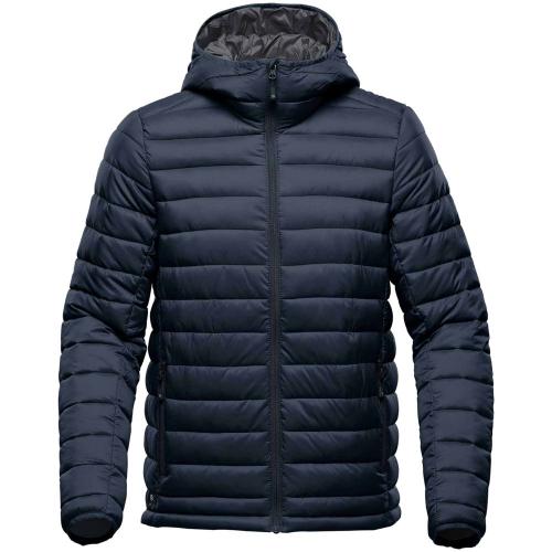 Куртка компактная мужская Stavanger темно-синяя с серым, размер XXL