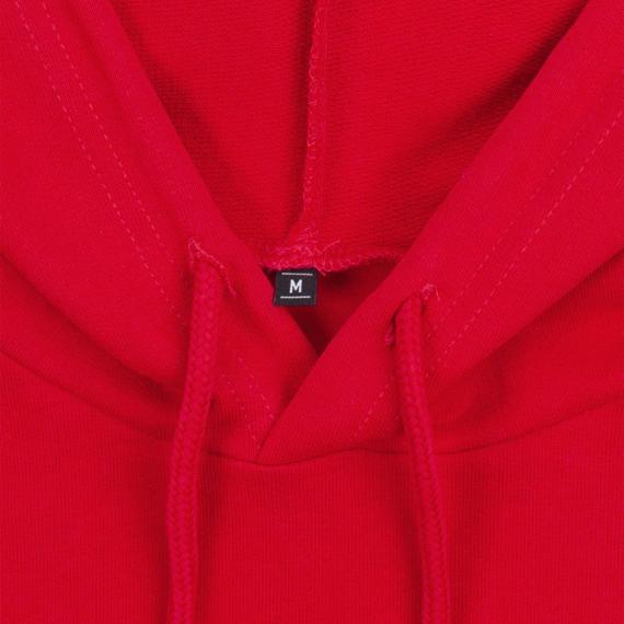 Толстовка с капюшоном женская Hoodie, красный меланж, размер XS