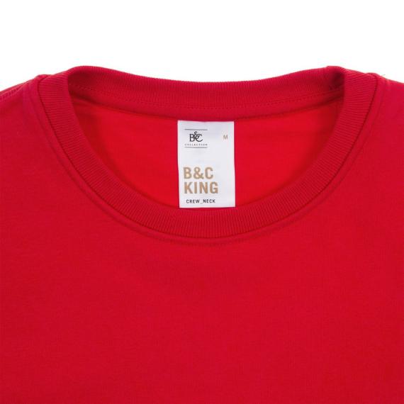 Свитшот унисекс King, красный, размер L