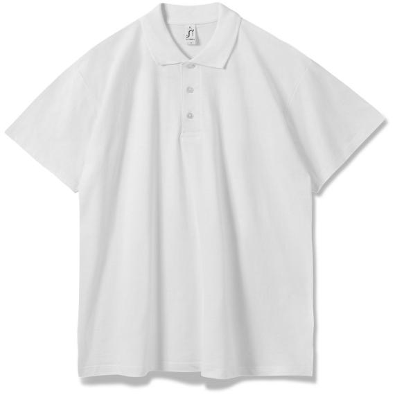 Рубашка поло мужская Summer 170 белая, размер M