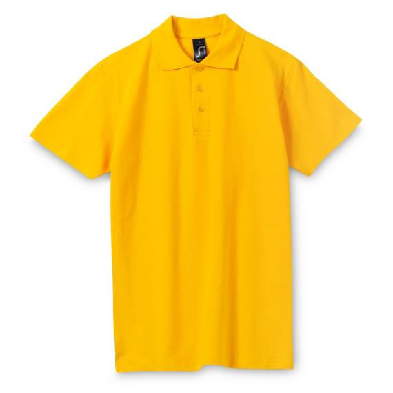 Рубашка поло мужская Spring 210 желтая, размер S