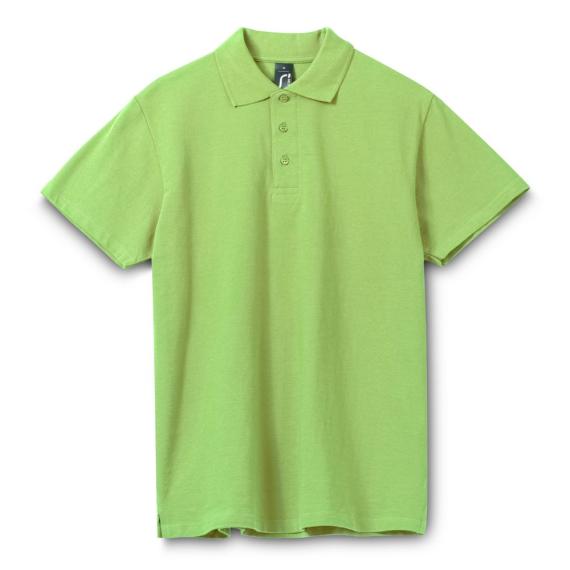 Рубашка поло мужская Spring 210 зеленое яблоко, размер L