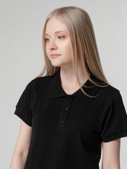 Рубашка поло женская Virma lady, черная, размер XXL