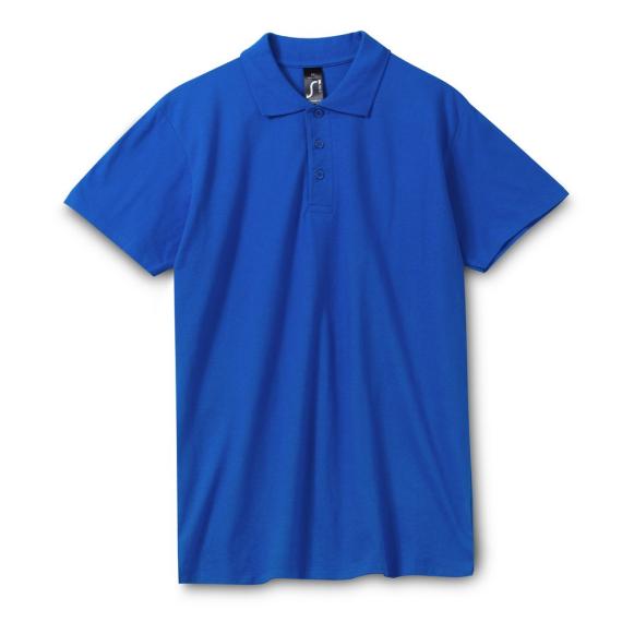 Рубашка поло мужская Spring 210 ярко-синяя, размер 5XL