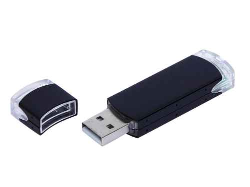 USB 2.0- флешка промо на 64 Гб прямоугольной классической формы