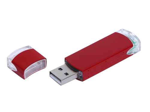 USB 2.0- флешка промо на 64 Гб прямоугольной классической формы