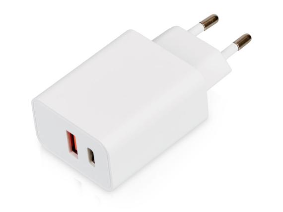 Сетевое зарядное устройство c выходами USB-A и USB-C «Recharger», 10 Вт