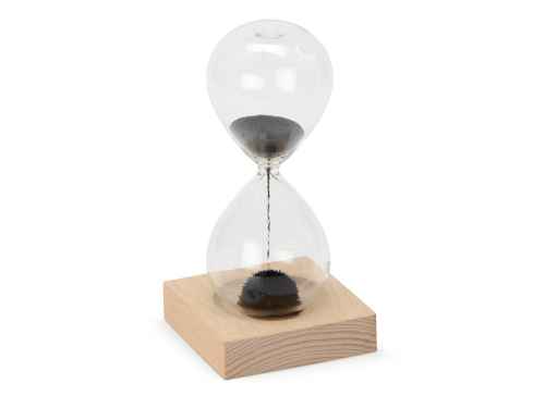 Песочные магнитные часы на деревянной подставке «Infinity»