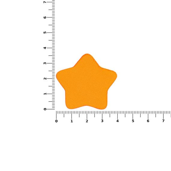 Наклейка тканевая Lunga Bial, M, оранжевый неон