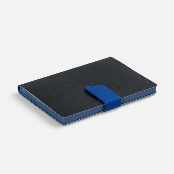 Ежедневник Boom, недатированный, черный c ярко-синий