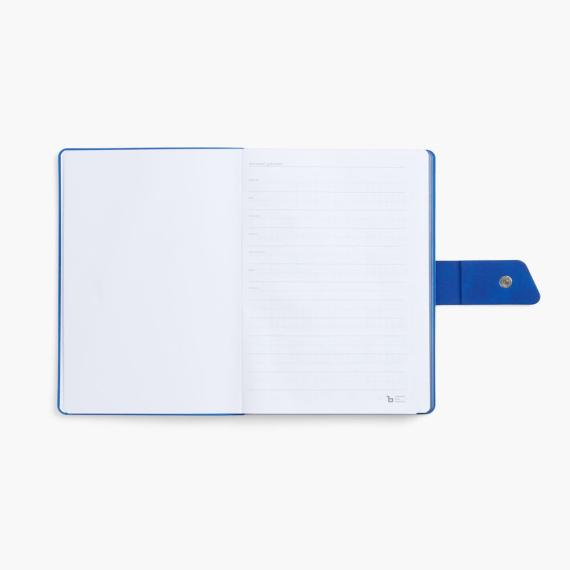 Ежедневник Boom, недатированный, черный c ярко-синий