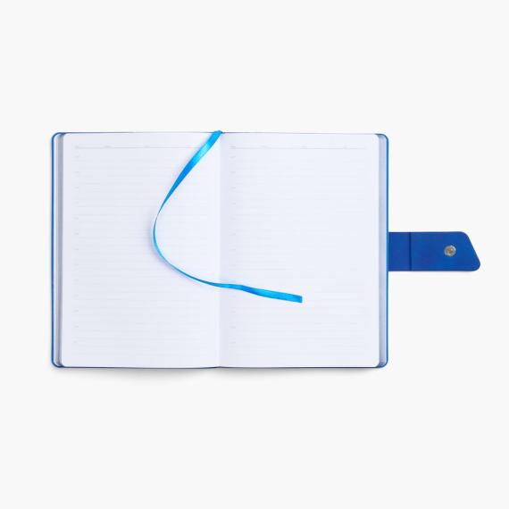 Ежедневник Boom, недатированный, черный c ярко-синий