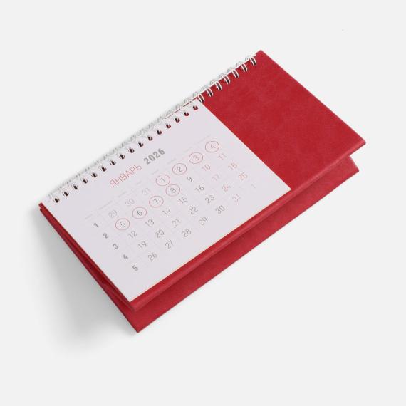 Календарь настольный Brand, красный