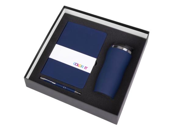 Подарочный набор "Color it" с блокнотом, металлической ручкой и термокружкой