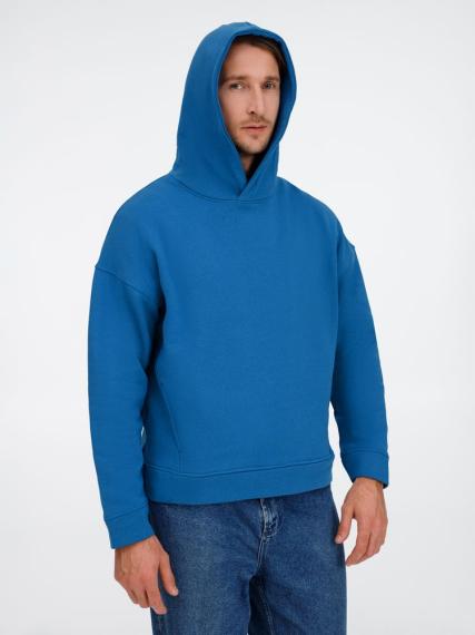 Худи оверсайз унисекс Tolla, синее (джинс), размер XL/2XL