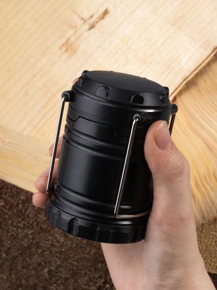 Кемпинговый фонарь с имитацией пламени Lindau Flame, черный