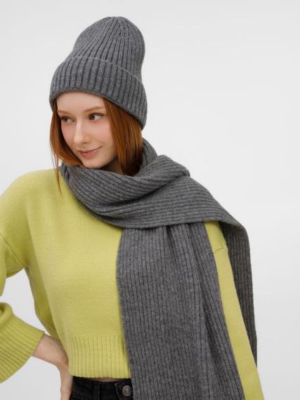 Шарф Laconi, темно-серый меланж