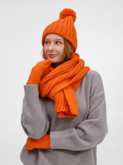 Варежки HappyGo, оранжевые, размер S/M