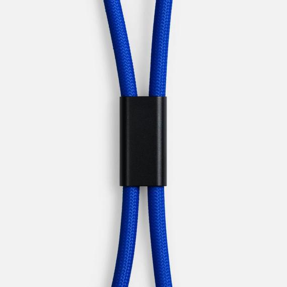 Кабель-ланьярд energyFlex Power Delivery 60 Вт, темно-синий