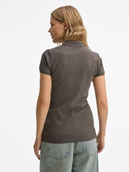 Рубашка поло женская Brandy Women темно-серый с белым, размер L