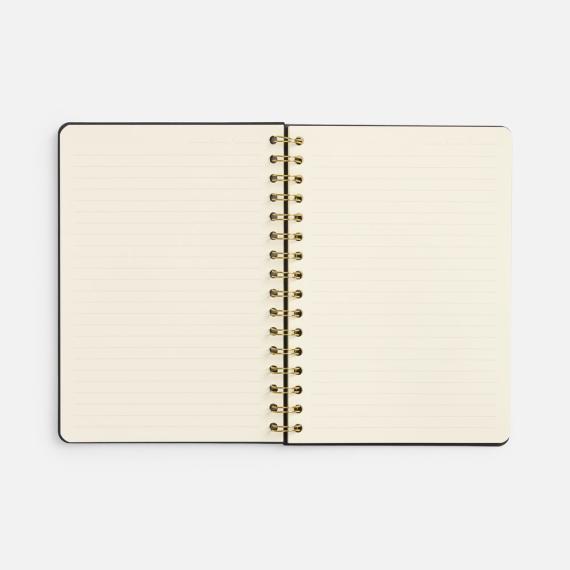 Ежедневник Spiral, недатированный, черный