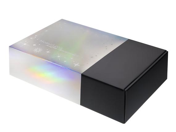 Подарочная коробка с голографическим шубером «Aurora», L