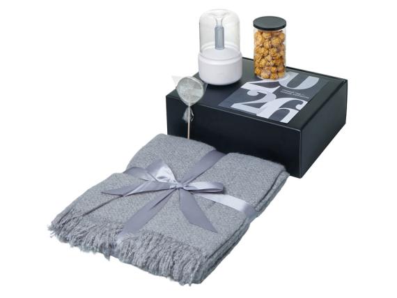 Подарочный набор «Re:Snug» с пледом, увлажнителем и попкорном