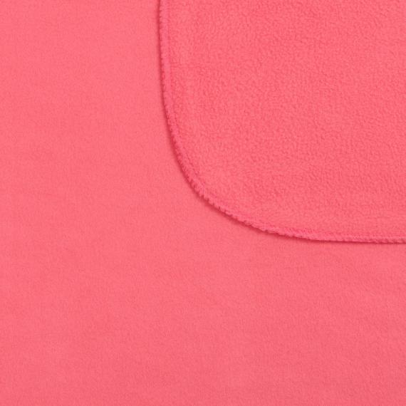 Флисовый плед Warm&Peace, розовый (коралловый)