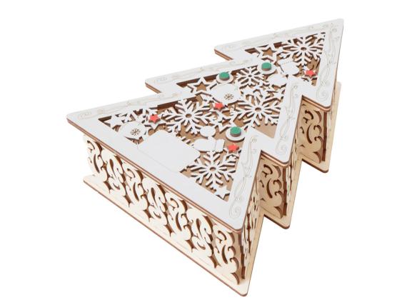 Шкатулка из фанеры в виде елки «Firytale»