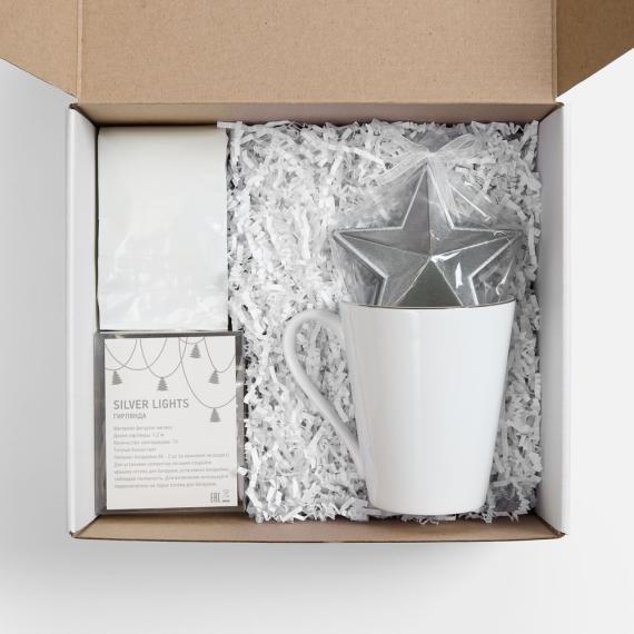 Набор «Планы на счастье», белый с серебристым