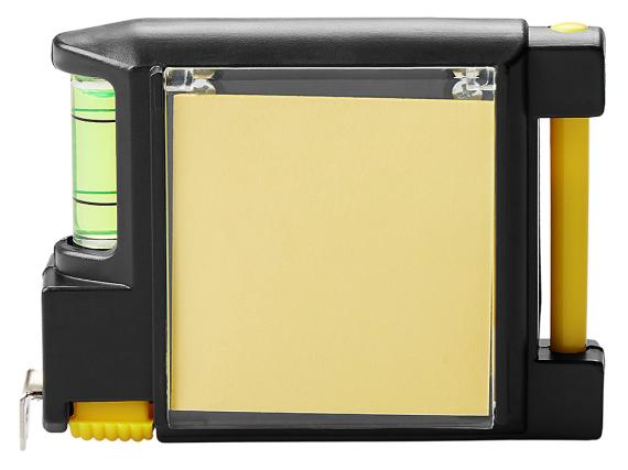 Рулетка на 2 м с уровнем и блоком для записей «Nerd»