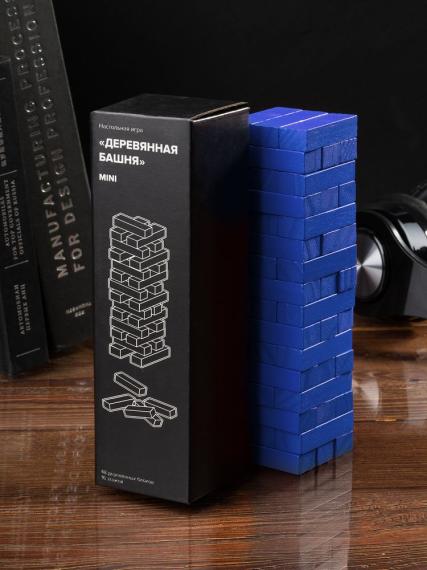 Игра «Деревянная башня мини», синяя