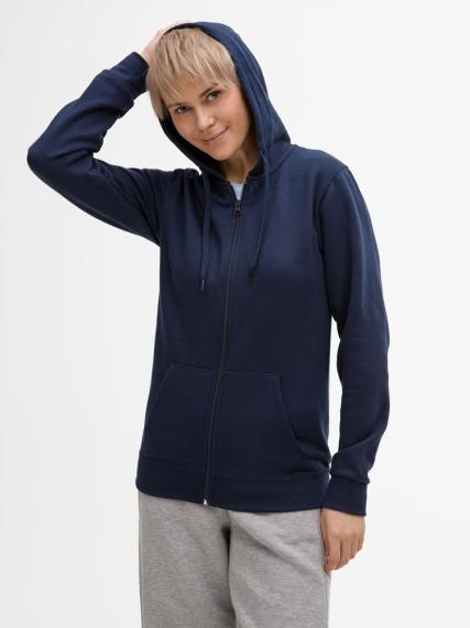 Толстовка унисекс Stone темно-синяя, размер L