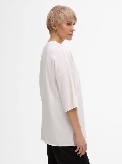 Футболка унисекс T1, молочно-белая, размер XS/S