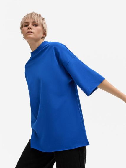 Футболка унисекс T1, синяя, размер M/L