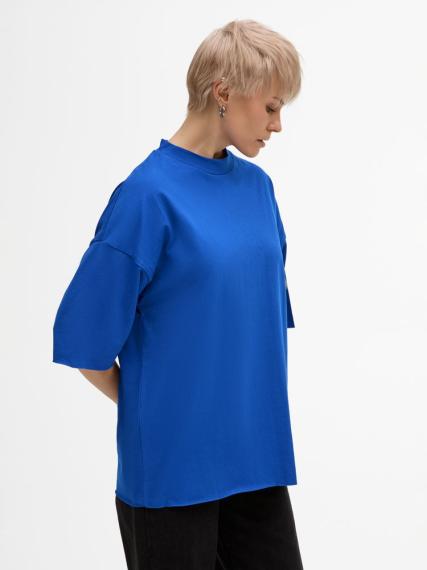 Футболка унисекс T1, синяя, размер M/L