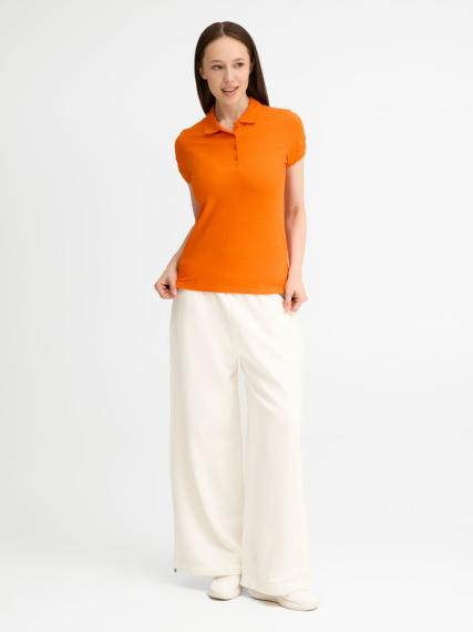 Рубашка поло женская People 210 оранжевая, размер M