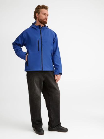 Куртка мужская с капюшоном Replay Men ярко-синяя, размер M