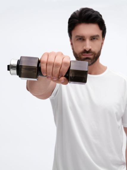 Бутылка для воды Hantelis, черная