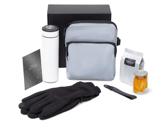 Подарочный набор «Re:m. Step»  с термосом, перчатками и сумкой