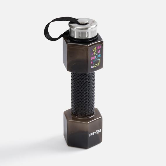 Бутылка для воды Hantelis, черная